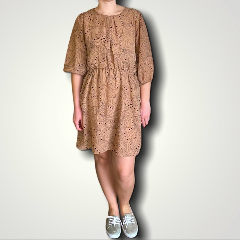 Cottagecore “Enough About Me” Peasant Style Flowy Dress